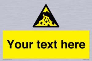 Custom Warning: Debris flow zone